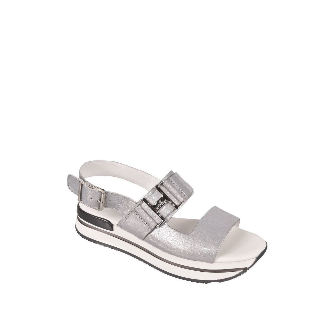 Hogan Logo-Buckle Detail Sandals