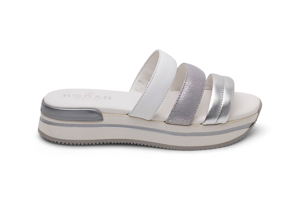 Hogan Metallic-Strap Sandals