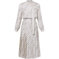 LOUIS VUITTON Long-Sleeved Chain Print Dress
