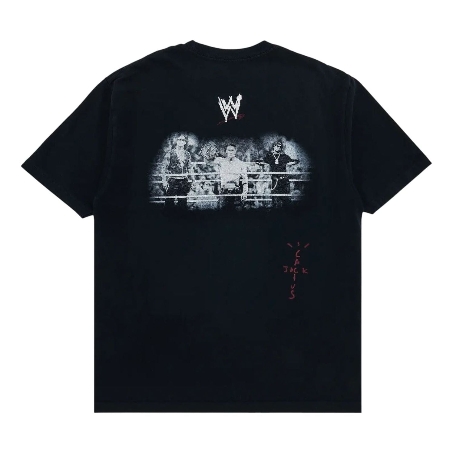 Travis Scott Wrestling Is Real T-shirt 'Black' 01945-1SS2504CJBTSW-BLAC