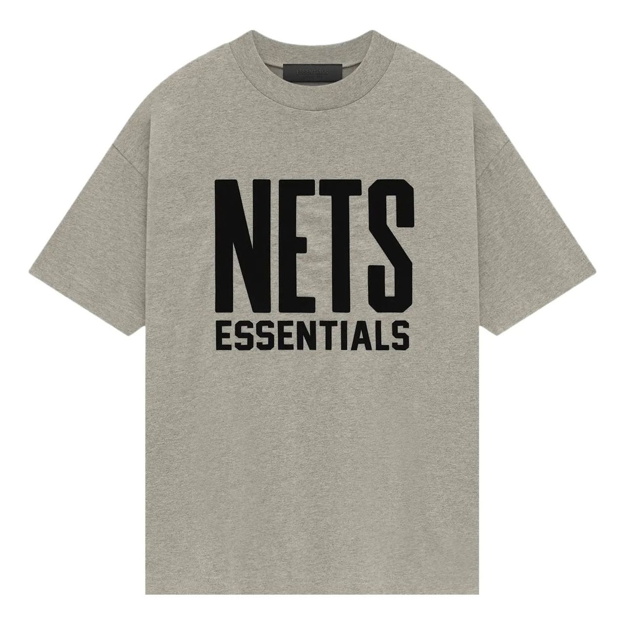 Fear of God Essentials x NBA Brooklyn Nets T-shirt 'Grey Black' 125AL244105F