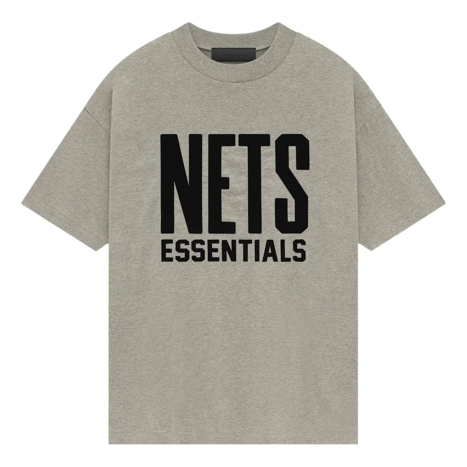 Fear of God Essentials x NBA Brooklyn Nets T-shirt 'Grey Black' 125AL244105F