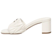 MIU MIU Slide Slippers 6cm Women's White
