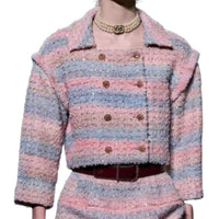CHANEL Jackets Coats Women's Light Pink