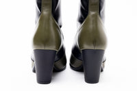 Hogan 80Mm Two-Tone Block-Heel Boots