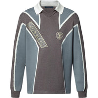 LOUIS VUITTON Long-Sleeved Cotton Intarsia Soccer Top