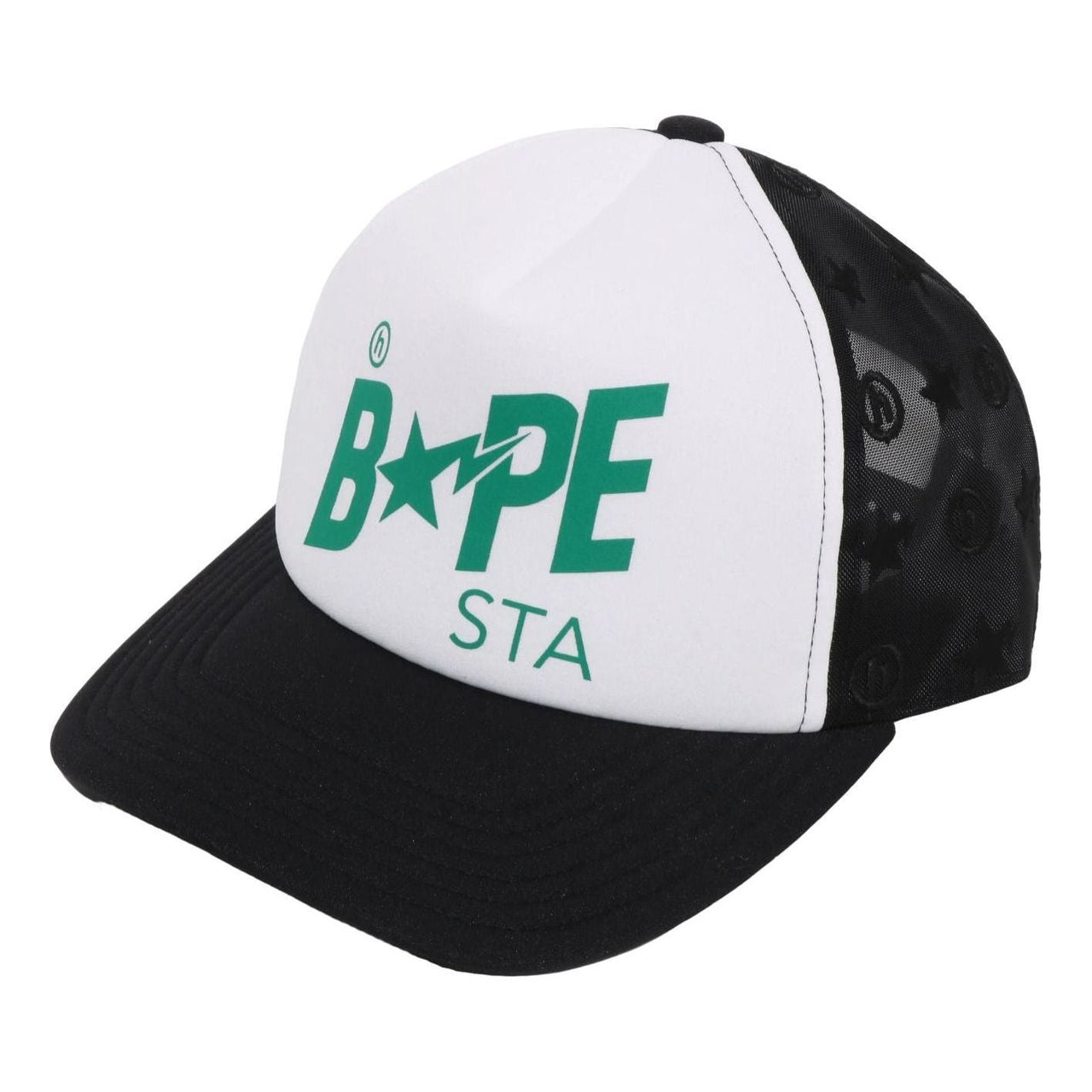 A Bathing Ape x Hidden NY STA Trucker Hat 'Black White' 1M23-180-901