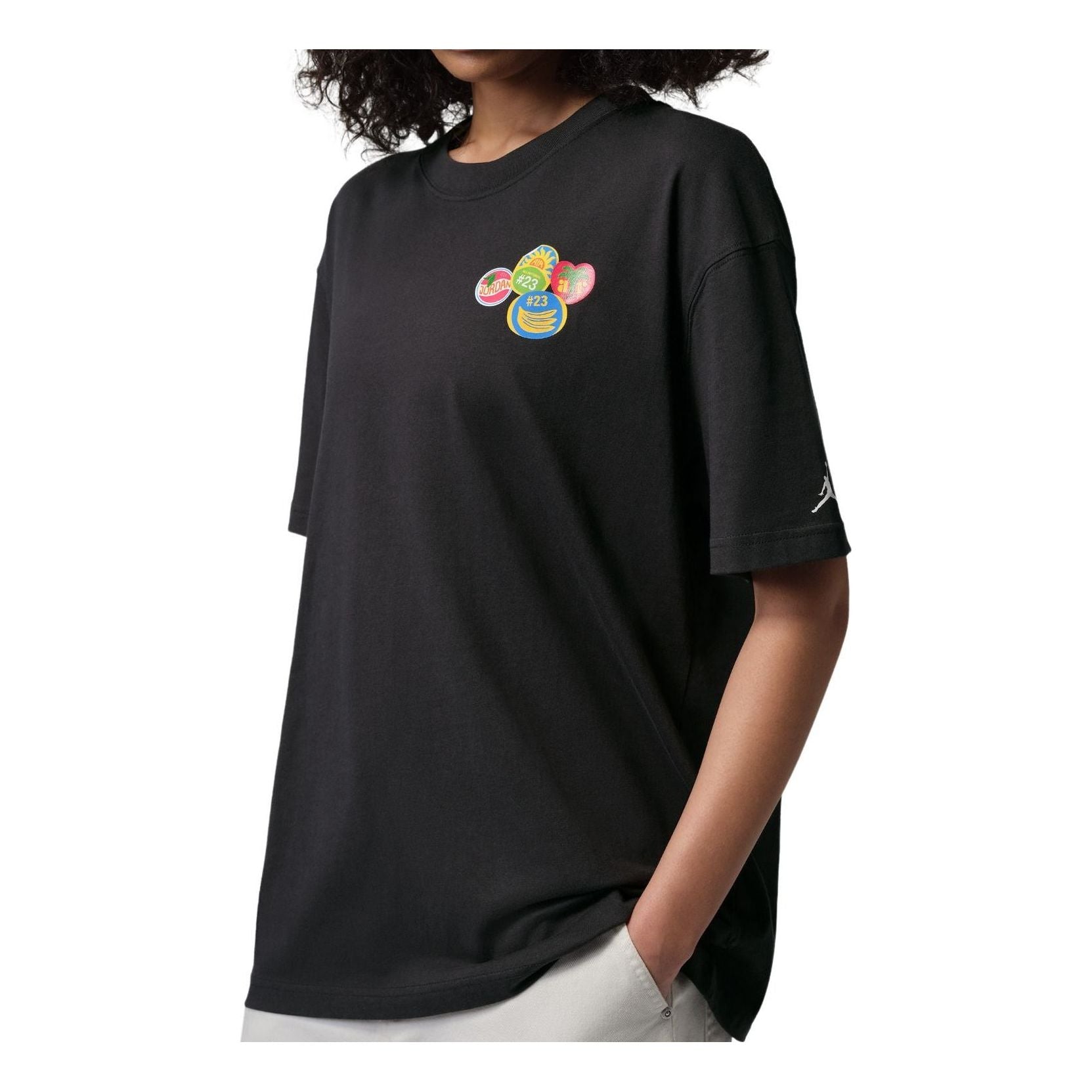 (WMNS) Air Jordan Brooklyn Graphic T-Shirt 'Off Noir White' IR0780-045