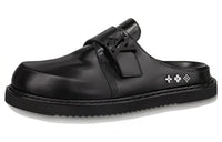 LOUIS VUITTON Slip Resistant Closed Toe Slippers Women's Black