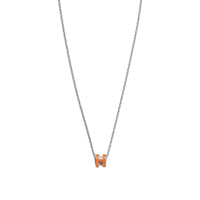 HERMES POP H Collection Palladium-Plated Necklaces Men's Multicolor