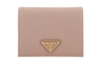 PRADA Leather Wallet Women's Pink