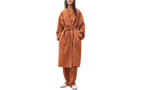 HERMES Coats Women's Brown