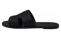 HERMES Slide Slippers Men's Black