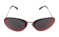 MIU MIU Metal Irregular Shape Sunglasses Women's Gold