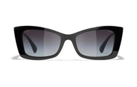 CHANEL Plate Frame Acetate Butterfly Sunglasses Women's