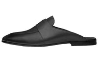 HERMES Catena Wrap-toe Slippers Men's Black