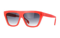 CELINE Acetate Square Sunglasses Unisex Red