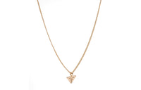 PRADA 18K Gold Diamonds Necklaces Women's Gold
