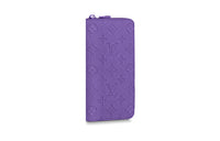 LOUIS VUITTON Zippy Cow Leather Card Holder Wallet Women's Purple