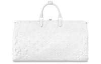 LOUIS VUITTON Keepall Bandouliere 50 Optic White