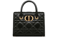 DIOR 30 Montaigne Sheepskin Shoulder Bag Crossbody Bag Handbag Medium Size Women's Black