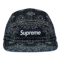 Supreme Bandana Jacquard Denim Camp Cap 'Indigo' SS25H86-INDIGO