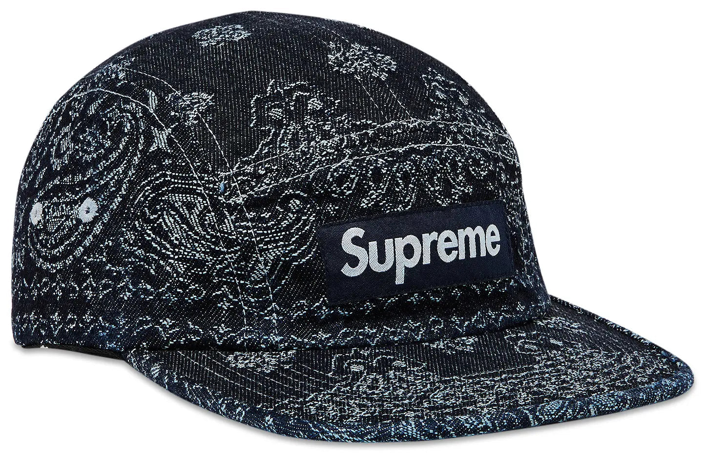 Supreme Bandana Jacquard Denim Camp Cap 'Indigo' SS25H86-INDIGO