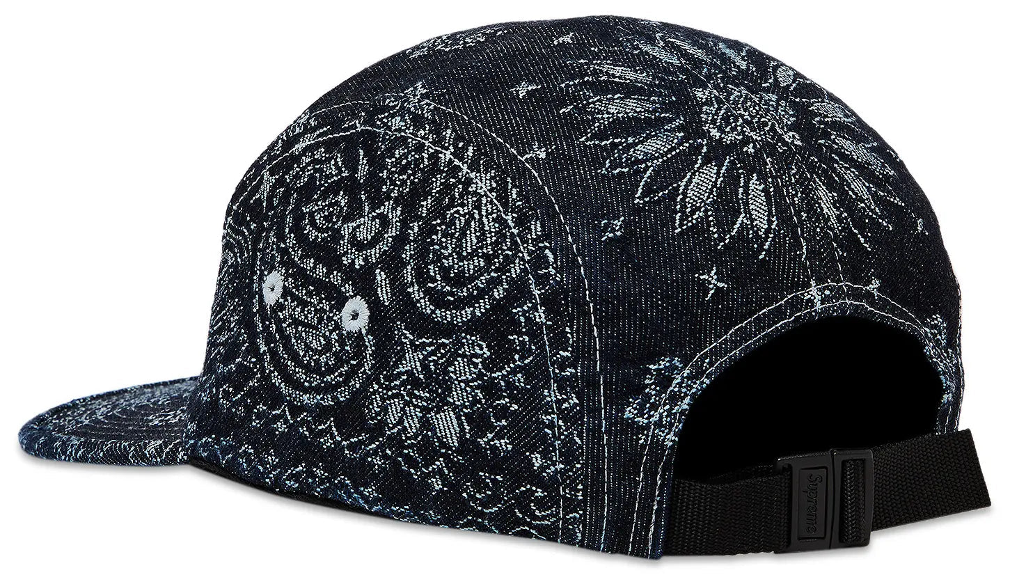 Supreme Bandana Jacquard Denim Camp Cap 'Indigo' SS25H86-INDIGO