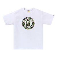 BAPE ABC Camo Busy Works Tee 'White Green' 1I30-110-006-WHTGREEN