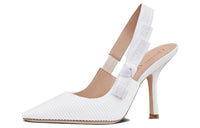 DIOR J'Adior Slim Heel High Heels 10cm Women's White