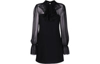 MIU MIU FW22 Long Sleeved Dress Women's Black