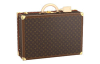LOUIS VUITTON Canvas Hard Case Unisex Brown