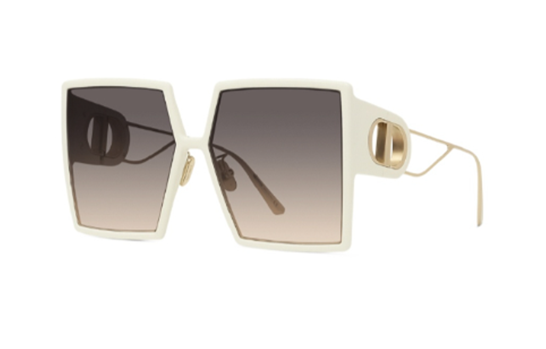DIOR - Irregular Shape Sunglasses Women's White