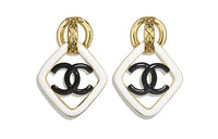 CHANEL Metal Clip-On Earrings Women's