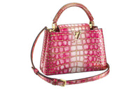 LOUIS VUITTON Capucines Crocodile Leather Shoulder Bag Crossbody Bag Handbag Small Size Women's Red/White