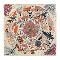 HERMES Cashmere, Mulberry Silk Shawls Women's Multicolor