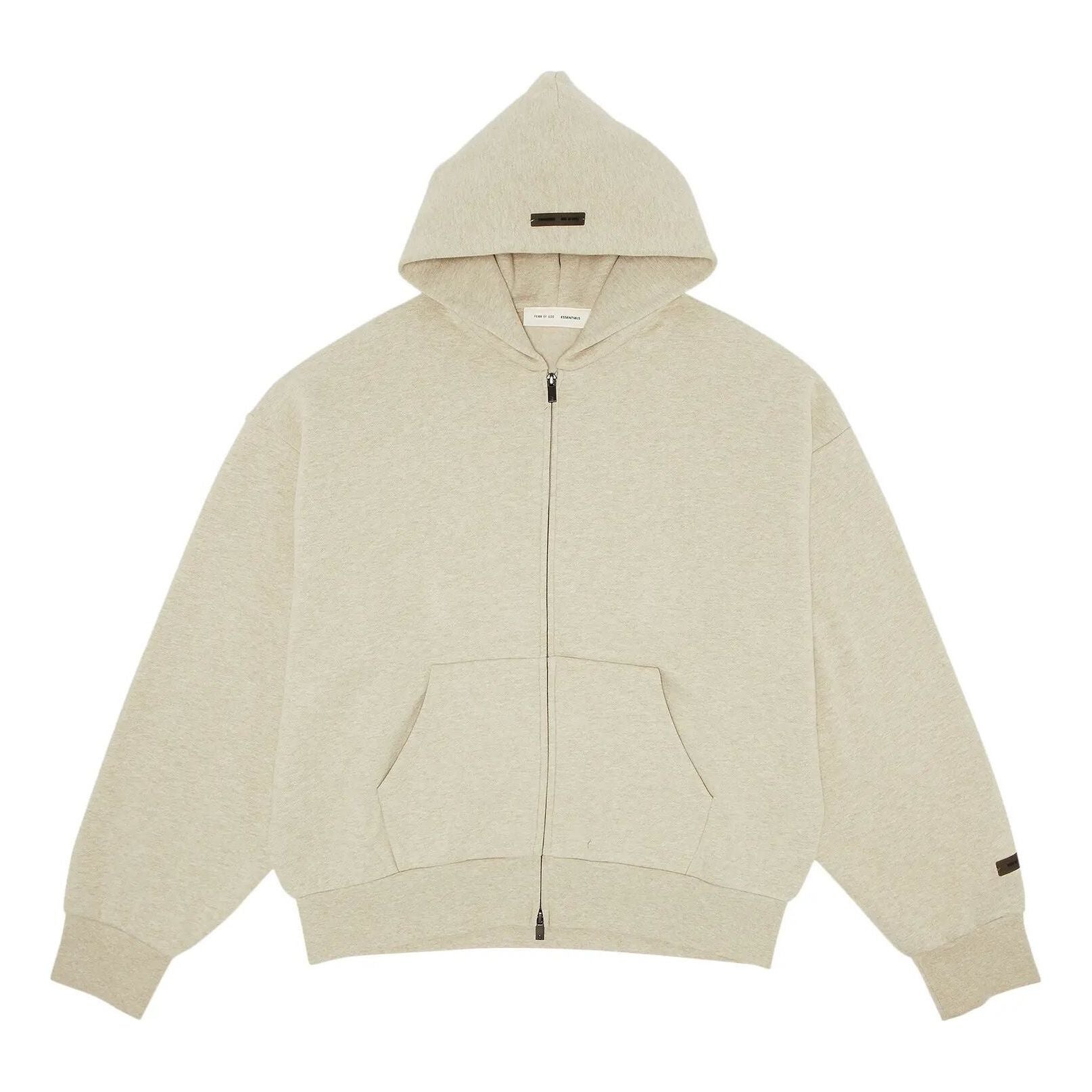 Fear of God Essentials Classic Full Zip Hoodie 'Heather Stone' 192SP254782F