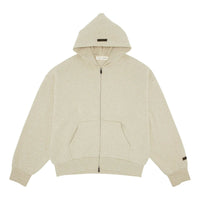 Fear of God Essentials Classic Full Zip Hoodie 'Heather Stone' 192SP254782F