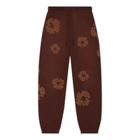 Denim Tears Mono Cotton Wreath Sweatpants 'Brown' SS25BAS0623