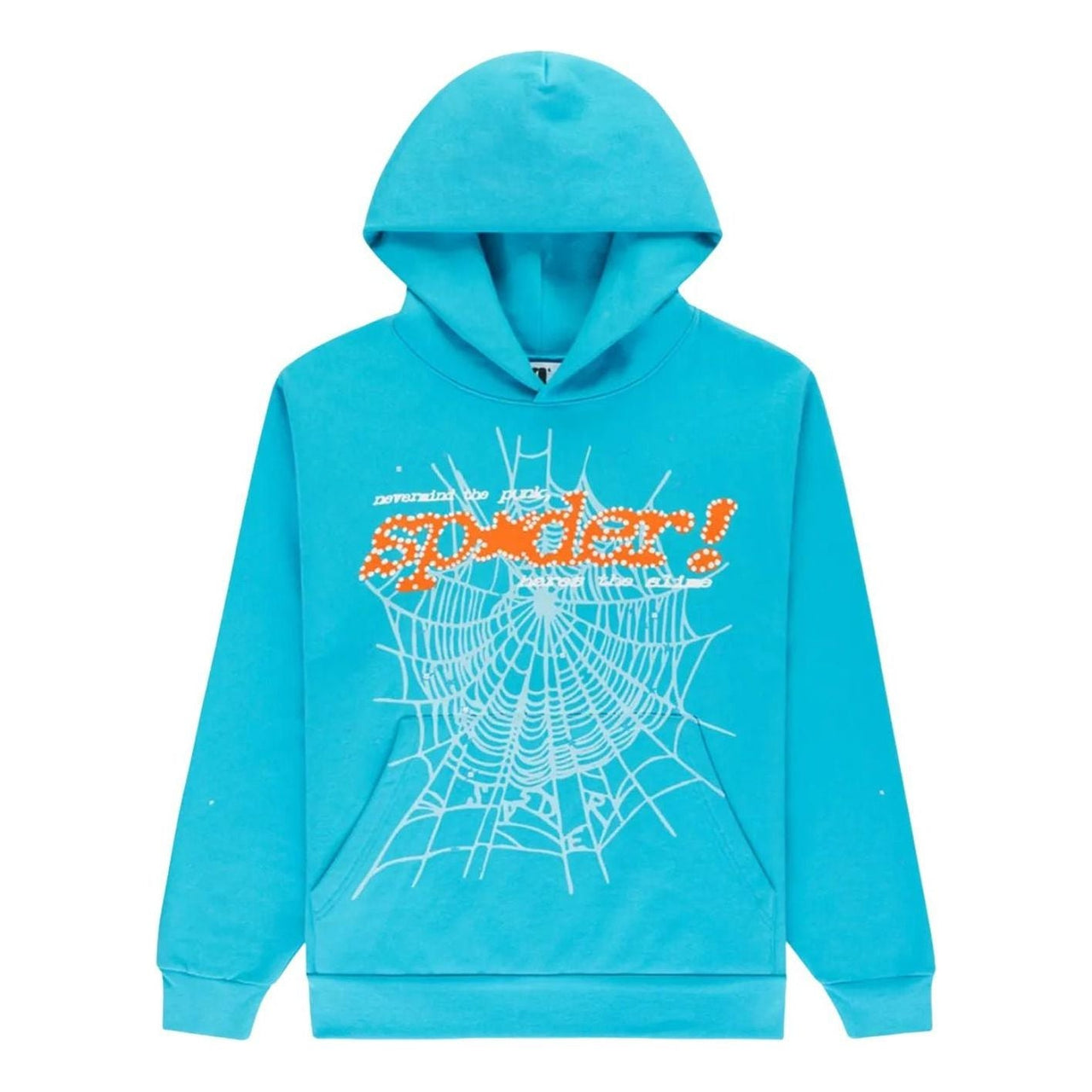 Sp5der Punk V2 Hoodie 'Cyan' ST014SS25CYA