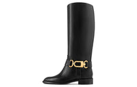 LOUIS VUITTON Knee-high Boots Women's Black