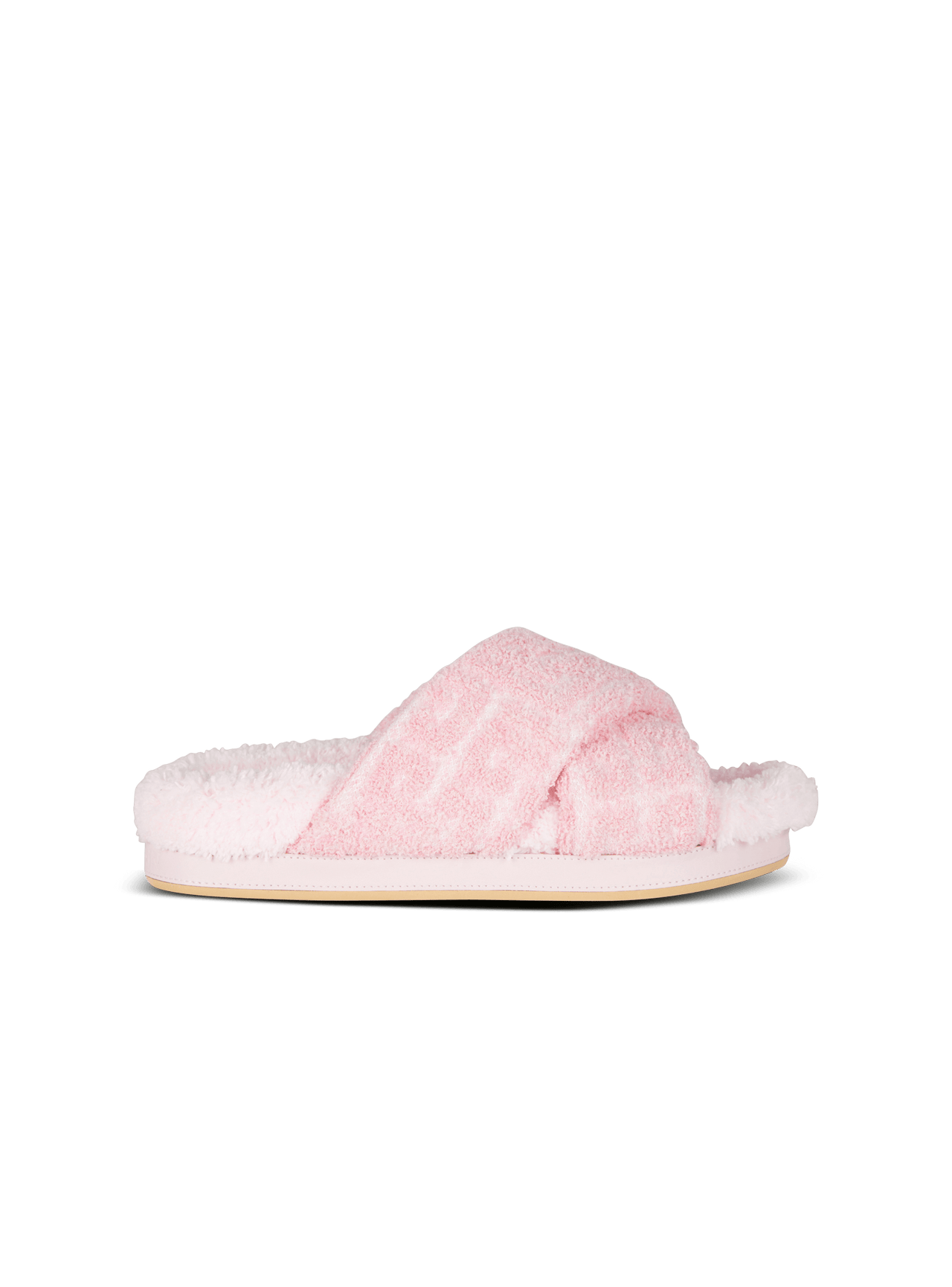 Balmain Women's Flat Sandal Tam-Monogram Knit Sponge