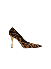 Balmain Women's Pump Moneta-Leopard Pony Calf