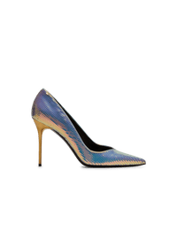 Balmain Women's Pump Ruby-Iridescent Leather
