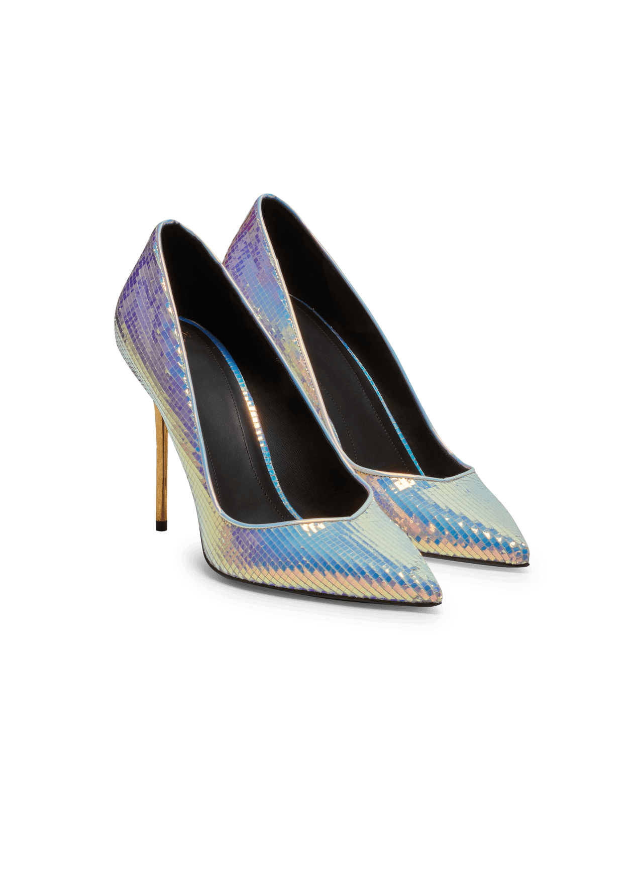 Balmain Women's Pump Ruby-Iridescent Leather