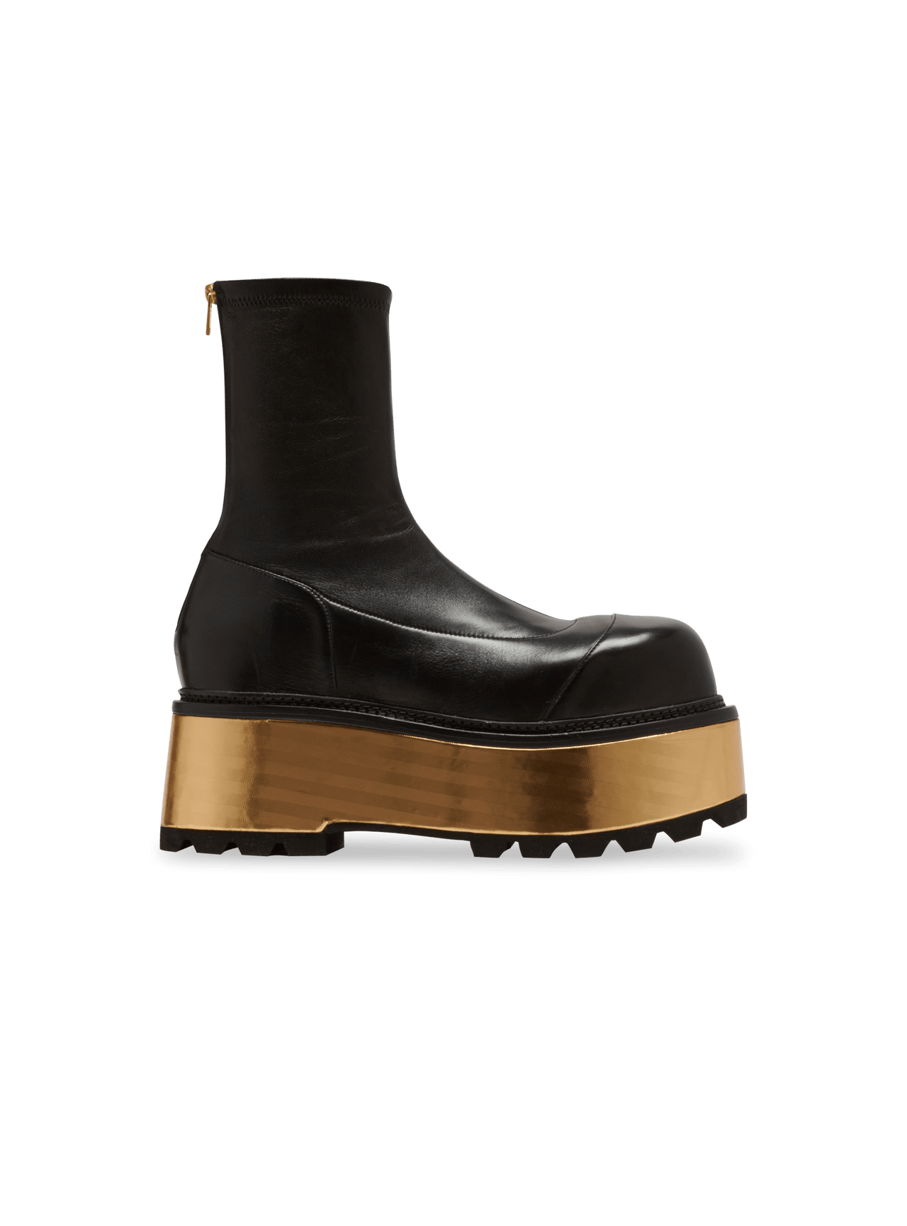 Balmain Women's Ankle Boot Vic-Lambskin&laminated Heel