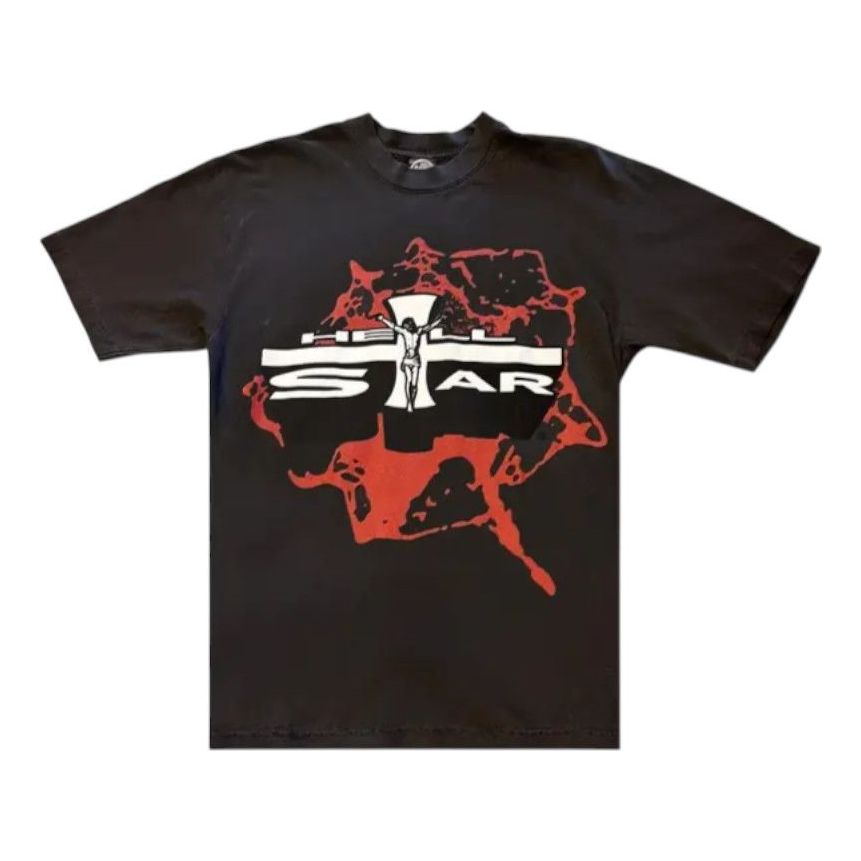 Hellstar Studios Jesus Emblem Tee 'Red' 09357-1SS2504HSJETR-RED