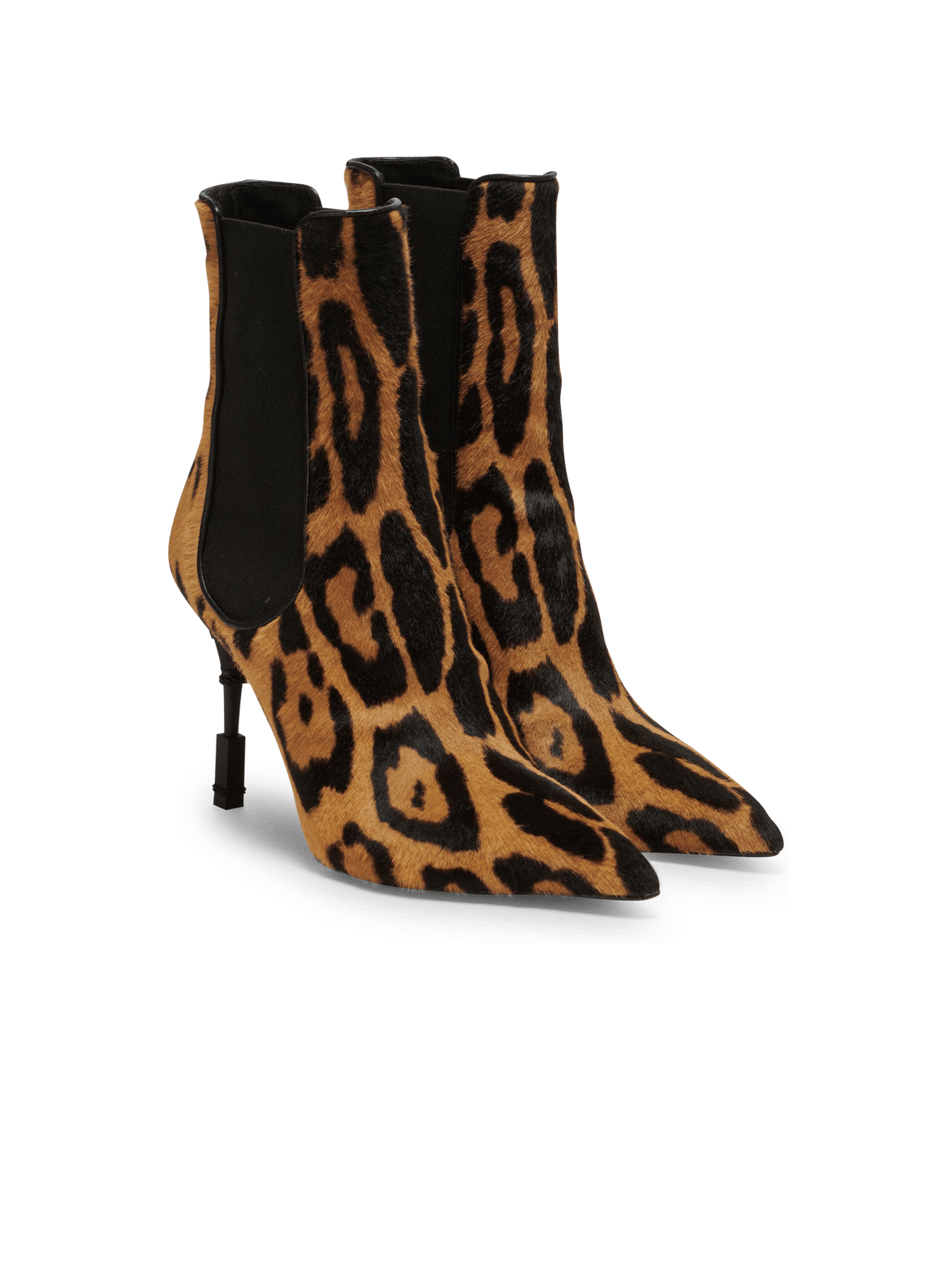 Balmain Women's Ankle Boot Moneta-Leopard Pony Calf