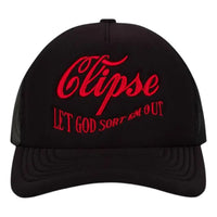 Denim Tears x Clipse Let God Sort Em Out Trucker Hat 'Black' 05650-1SS2504DTXCLG-BLAC-762