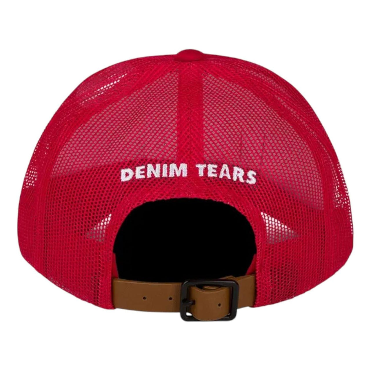 Denim Tears x Clipse Let God Sort Em Out Trucker Hat 'Red' 05650-1SS2504DTXCLG-RED-030
